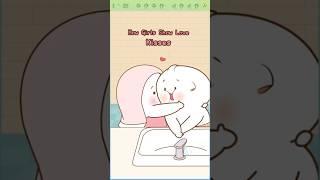 How girls show love'  #lovestory #cutecuple #relationship #animation #shorts #viralvideo