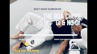 BOA CHOKE | No-Gi & Gi Variations | TONY PACENSKI