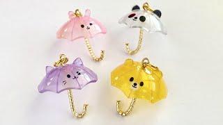 3D Animal Umbrella Charms | Shrink plastic shaping