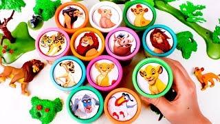  Sorpresas Divertidas del Rey León en Botes Play Doh 