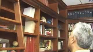 Wood Library Ladder Installation