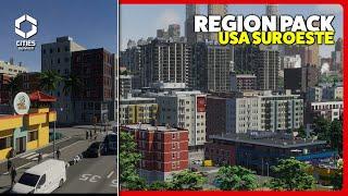 CONTENIDO GRATIS USA SUROESTE Region Pack para Cities Skylines 2