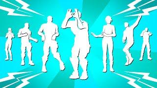 TOP 25 POPULAR FORTNITE DANCES & EMOTES! (Get Griddy, Social Climber, Forget Me Not)