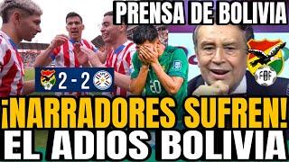 PRENSA DE BOLIVIA DESBASTADOS TRAS EL EMPATE BOLIVIA VS PARAGUAY 2-2  ¡NO TENEMOS JERARQUÍA!