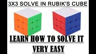 How to solve Rubik's cube 3X3