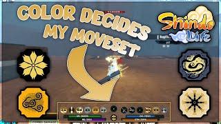 COLOR DECIDES MY MOVESET | Shindo Life