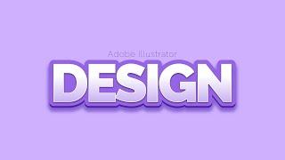 Make an awesome text effect | Adobe Illustrator | Full tutorial | Fiery Designs