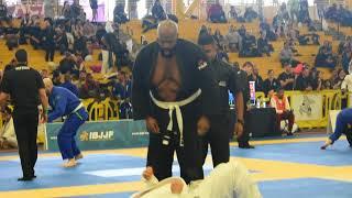 Michael Lacey IBJJF DC Open White Belt Ultra Heavy Semi Finals