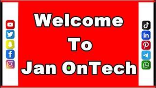 Online Tech Tutorials Made Easy | Welcome to Jan OnTech