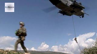 U.S. and Hellenic Army Loading and Offloading Drills. MV-22, CH-53E.