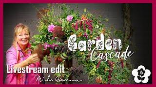 Garden Cascade Flower Arrangement by Jacqueline Boerma - Floral Design Livestream Edit