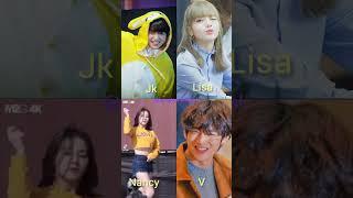 which one is your favourite #bts#blackpink#dance#jk#nancy#v#lisa#new