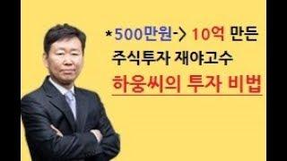주식투자로 500만원을 2년만에 10억으로 만든 재야고수 전업투자자 하웅씨의 투자비법(2018년 수익률 628%)_주식초보 필독 주식강의_구본영 Invest