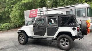 Jeep top open or closed? myTop's Convertible Jeep top make either easy