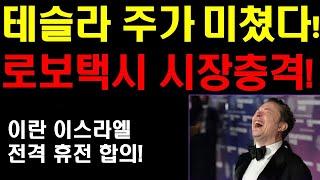 테슬라 주가 미쳤다! 10% 폭등! 로보택시 시장충격! 테슬라 자율주행이 이정도야? 이제야 깨닫는 일반 사람들! 내년엔 30개 도시 출시한다! 그러면 주가는 더 폭발한다!