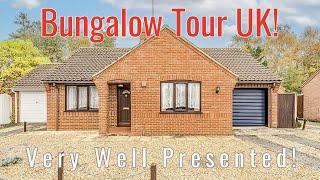 BUNGALOW TOUR UK Well Presented! For Sale: £270,000 Saham Toney, with Longsons estate agents.