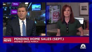 September pending home sales jumped 7.4% as mortgage rates fell