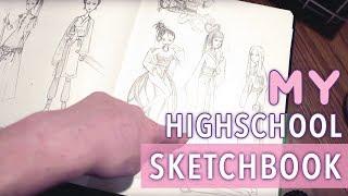 Vlog - High School Sketchbook Tour