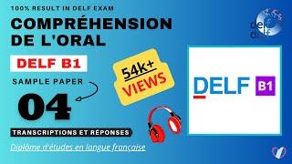 DELF B1 - Compréhension de l'oral [No. 04] | DELF B1 Listening Practice Test Online