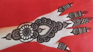 Simple mehndi design||gorgeous back hand mehndi design||new back hand mehndi design