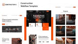 Contractor X - Construction Webflow Template | BRIX Templates