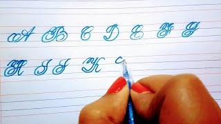 Cursive A to Z Alphabet || Cursive writing for beginners || Writing With Debika