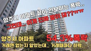 양주시 54.3% 대폭락.. 아파트거래만 없는지 알았는데.. 거래때마다 하락..하면.. 어쩌라는 거니..ㅠㅠ