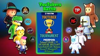 Stumble Guys 1v8 Youtubers Battle With  @Tufman Playz  And Many More Youtubers | Stumble Guys