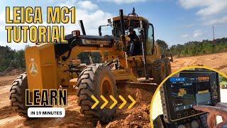 GPS MACHINE CONTROL MADE EASY | Leica MC1 Tutorial