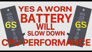 CPU Performance Impacted as battery wears out : iPhone 6, 6S, SE and 7