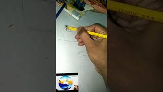 circle scenery color pencil drawing for beginners#short#shortfeet#art