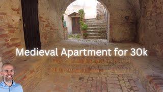 Medieval Apartment to Renovate in the Heart of Penne Abruzzo Italy | Virtual Property Townhouse Tour