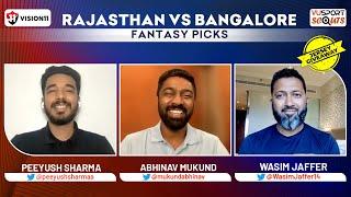 RR vs RCB Fantasy Cricket Prediction ft Peeyush | Rajasthan vs Bangalore | VUSportScouts Ep.197