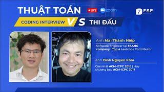 Thuật toán cho Competitive Programming với Coding Interview khác gì nhau?