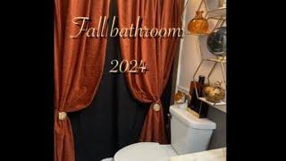 GLAM FALL BATHROOM *2024 * FALL DECOR INSPO #justbeingmedevanise