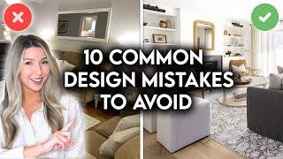 COMMON LIVING ROOM DESIGN MISTAKES + HOW TO FIX THEM