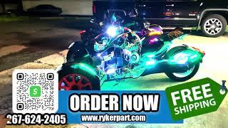 Can Am Ryker Chaser Lights - installation video -  best lights on Ryker