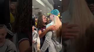 Natalya Diehm's emotional homecoming after winning a Bronze medal in BMX Freestyle at Paris Olympics