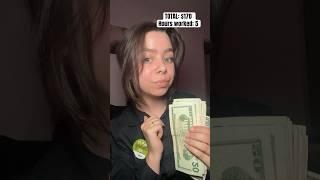 HOW MUCH DO I MAKE AS A WAITRESS? #vlog #tips #college #money