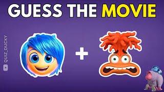 Guess the MOVIE by Emoji  Inside Out 2, The Little Mermaid, Elemental, Wish  Movie 2024