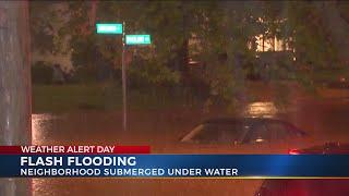 Flood waters overwhelm Columbus streets overnight