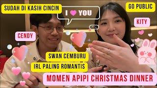 momen apipi christmas dinner cendy kity ! udh dikasih cincin ! irl paling romantis cendy kity