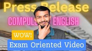 Press Release | Exam Oriented Video | Compulsory English | NEB | #elopeeth