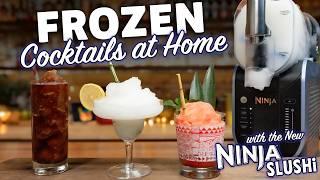 Make Frozen Slushie Cocktails at home with the Ninja Slushi!