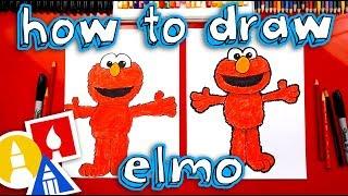 How To Draw Elmo From Sesame Street