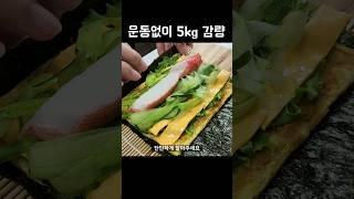 밥 대신 양배추와 오이를 이렇게 드세요! 배터지게 먹어도 살빠지는 다이어트 김밥
