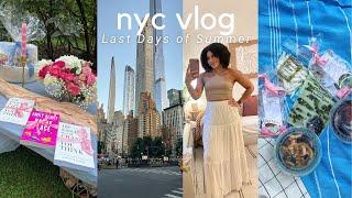 Living Alone in NYC | Last days of summer, book club picnic, bathroom updates