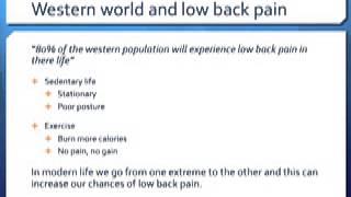 Exercise has to be just right to reduce low back pain