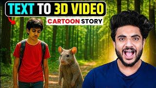 3D Cartoon videos using AI | AI se video kaise banaye Free  | No face No voice Youtube Channel Ideas