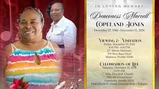 Celebration of Life for Deaconess Marcell Denise Copeland Jones